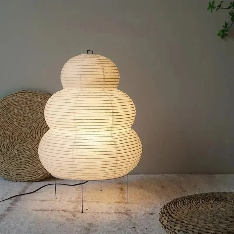 Washi Paper Square Manual Control E27 Socket Table Lamp