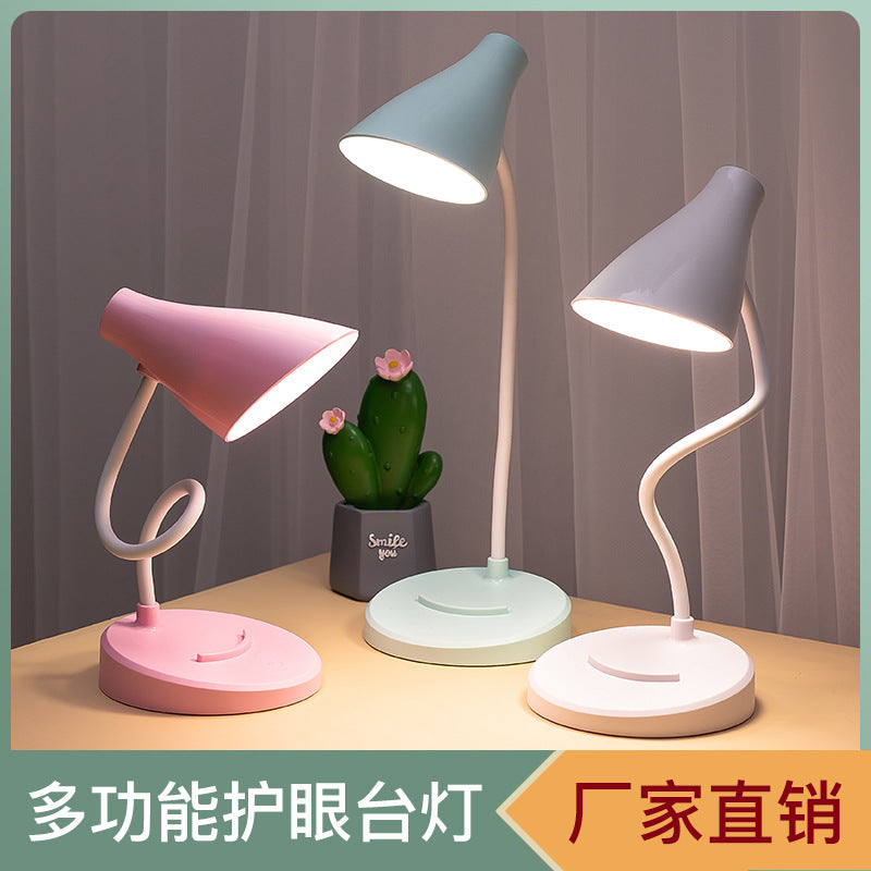 Plastic Spherical USB Rechargeable Dimmable LED Desk Lamp