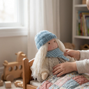 AI generated: Cotton Dreamer | Handmade Waldorf Doll with Soft Plush Finish