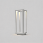 Metal White Square Pillar Touch-Control Adjustable Color Temperature Table Lamp