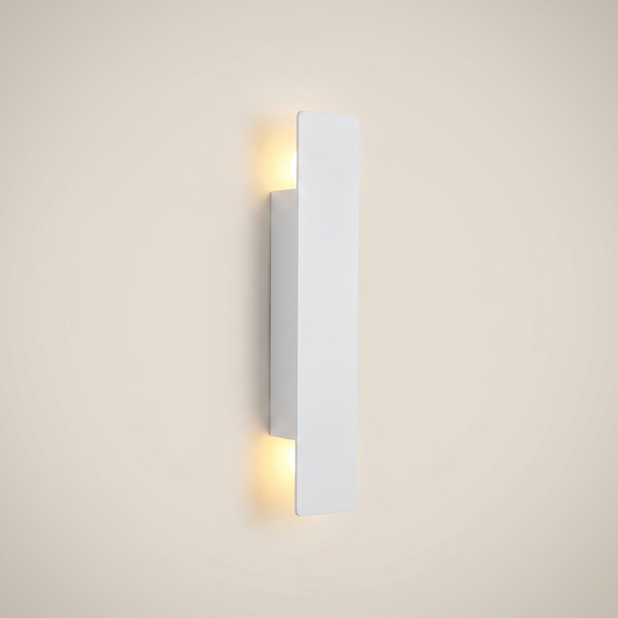 Aluminum Black Linear 2-Light LED Outdoor Waterproof Wall Sconce