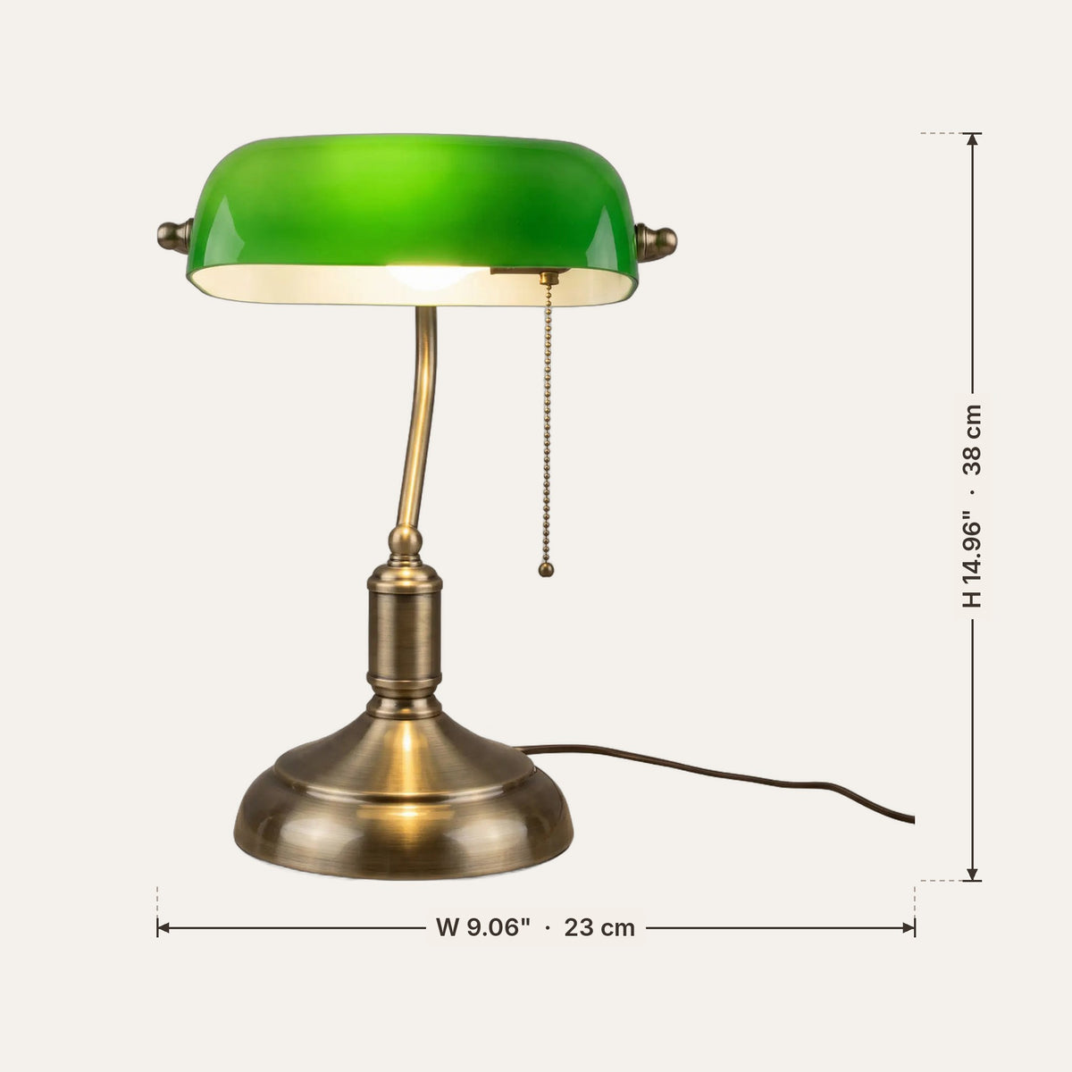 Light fixture dimensions in inches and cm