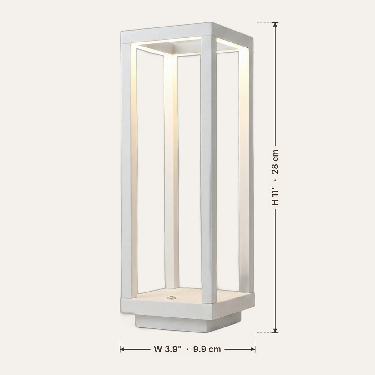Light fixture dimensions in inches and cm