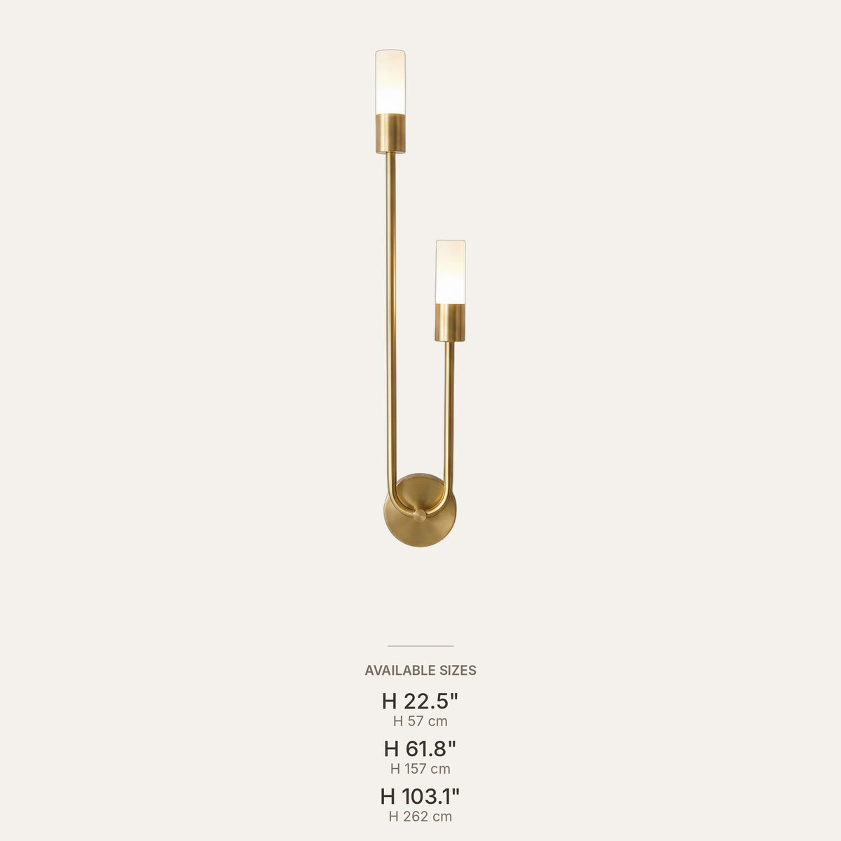 Light fixture dimensions in inches and cm