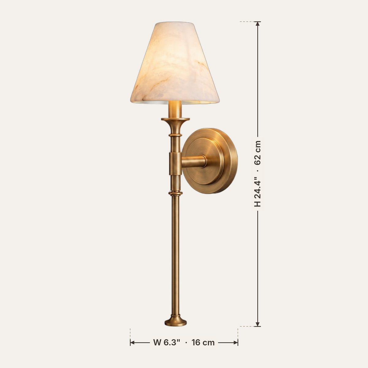 Flambeau dimensions in inches and cm