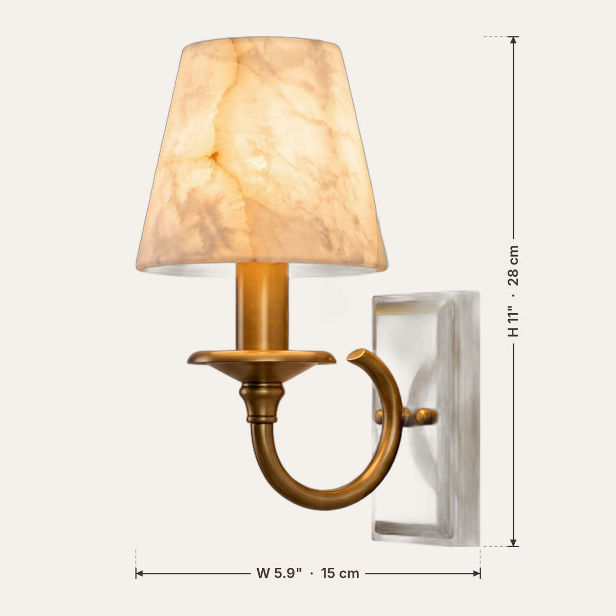 Bougie dimensions in inches and cm