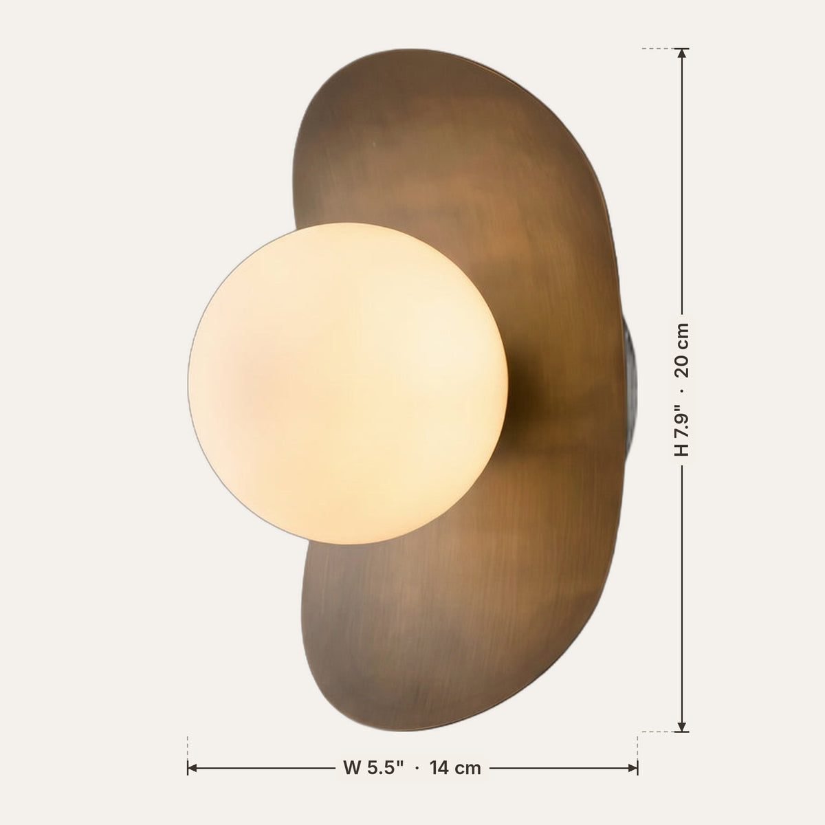 Galet dimensions in inches and cm