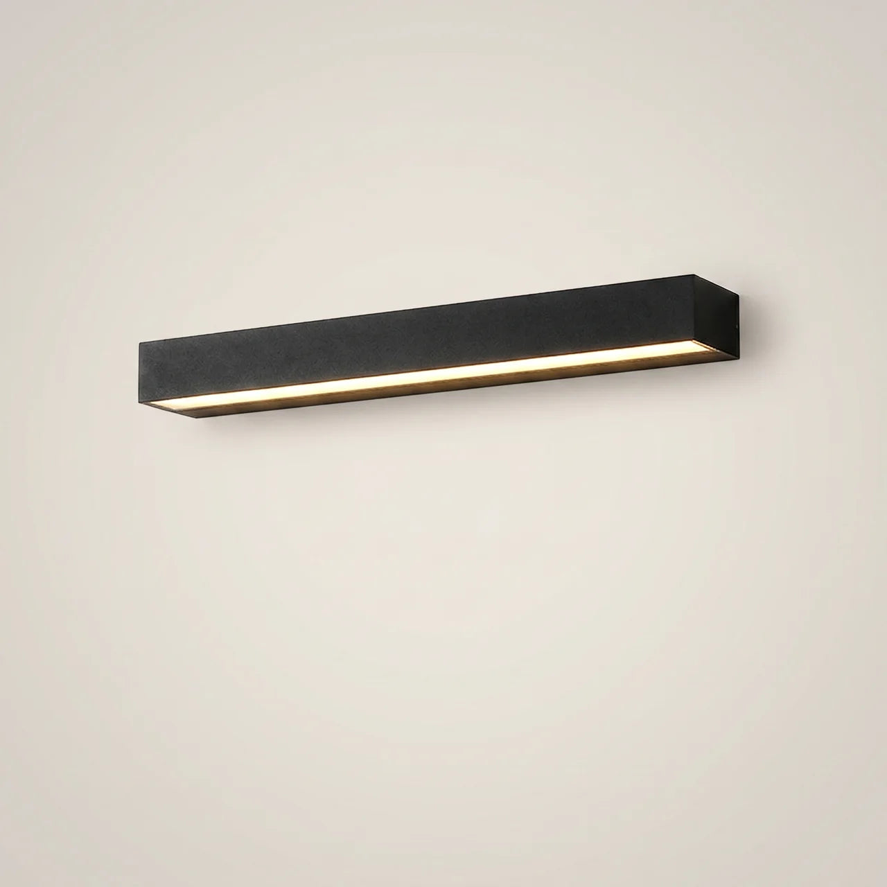 Black Die-Cast Aluminum Linear LED 12W Outdoor Wall Light