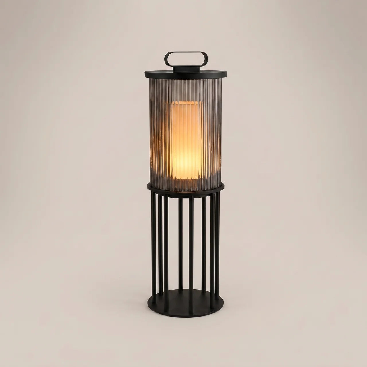 Stainless Steel Glass LED Solar Outdoor Courtyard Lawn Light