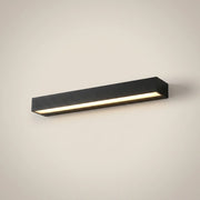 Black Die-Cast Aluminum Linear LED 12W Outdoor Wall Light