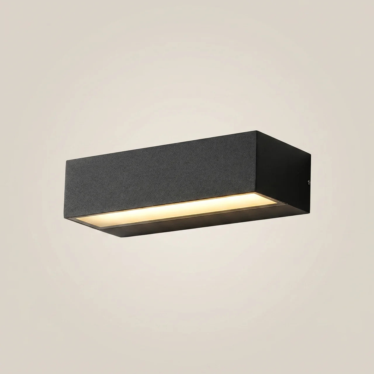 Black Die-Cast Aluminum Linear LED 12W Outdoor Wall Light