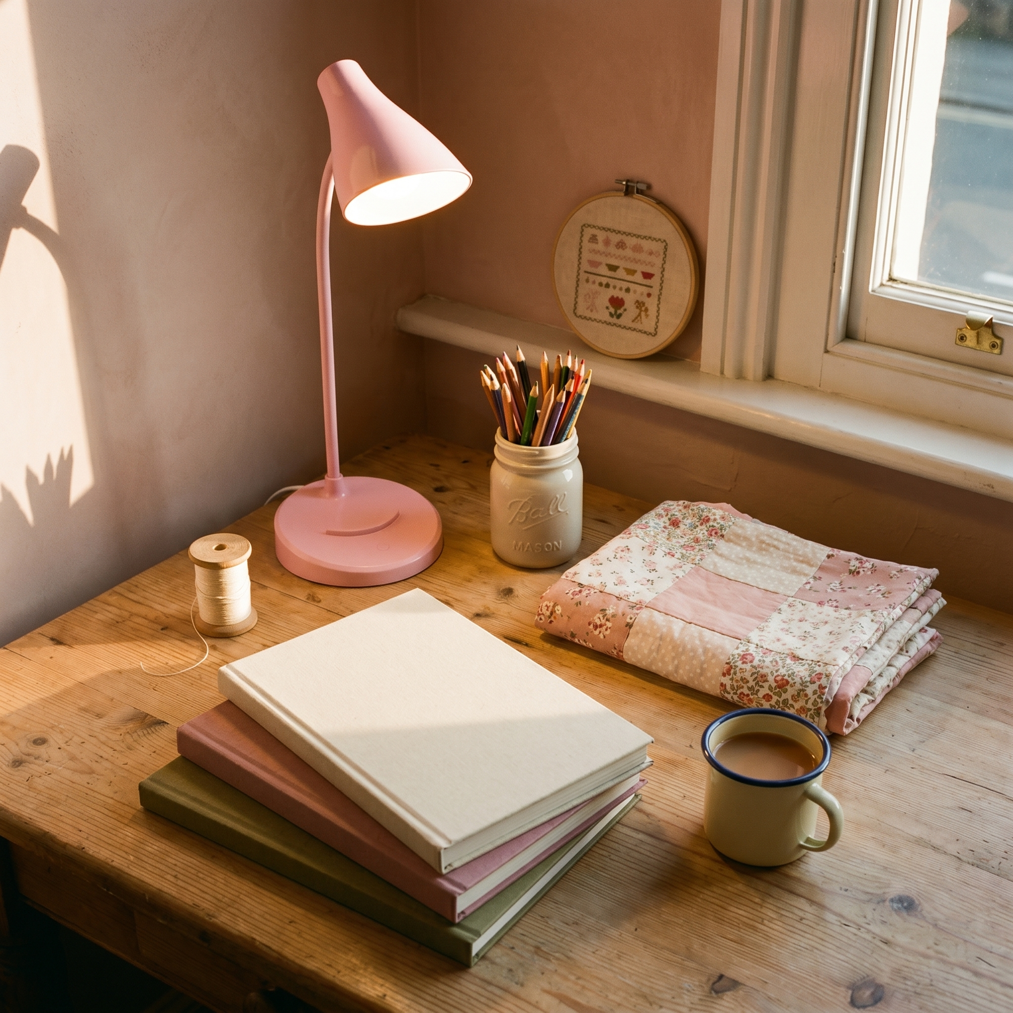 Plastic Spherical USB Rechargeable Dimmable LED Desk Lamp