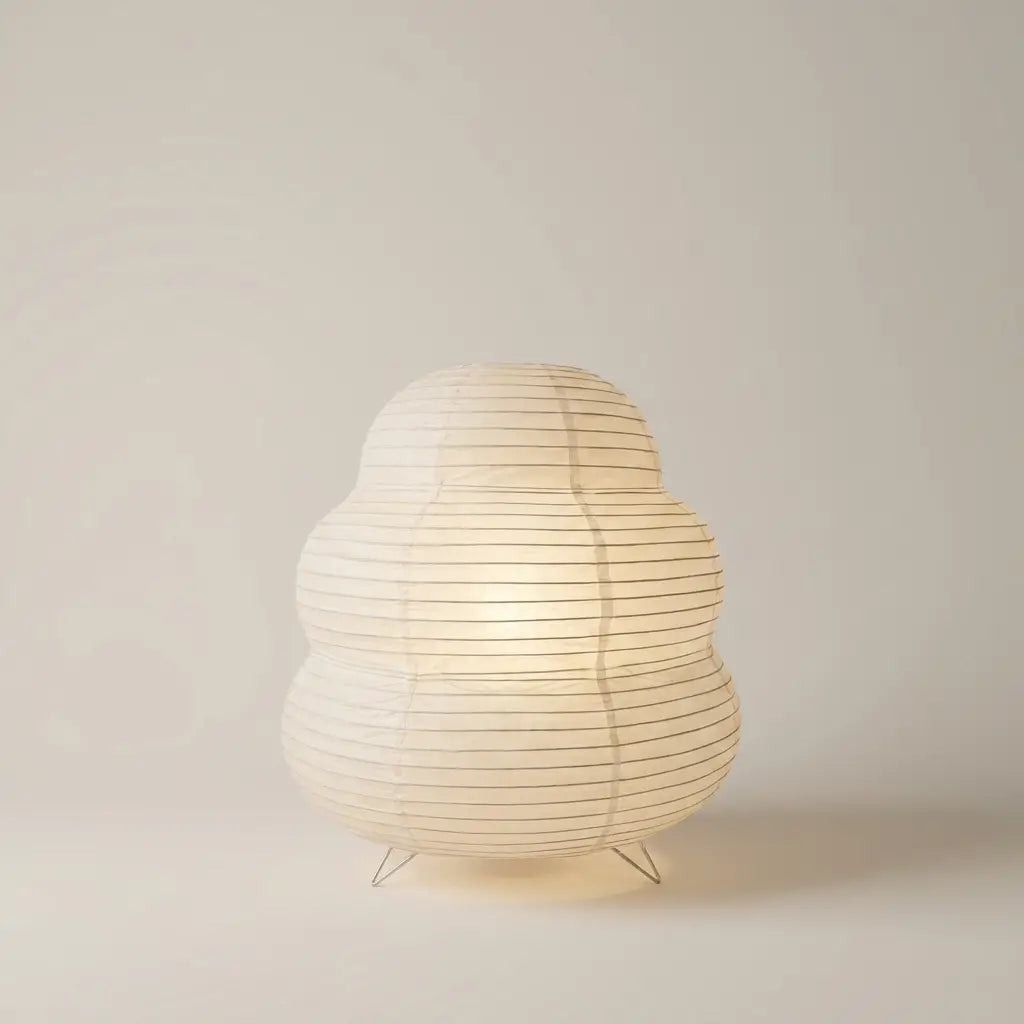 Washi Paper Square Manual Control E27 Socket Table Lamp
