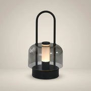 Metal Arched Touch-Control Three-Color Dimmable Portable Table Lamp