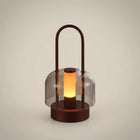 Metal Arched Touch-Control Three-Color Dimmable Portable Table Lamp