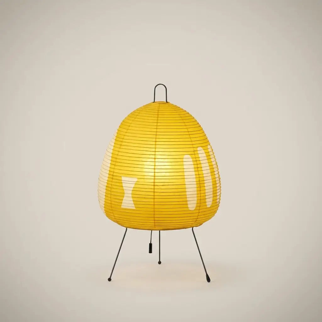 Washi Paper Square Manual Control E27 Socket Table Lamp